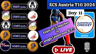 SAL vs CCC LIVE  ECS Austria T10 Day 11 Live Score amp Commentary [upl. by Odnumyar]