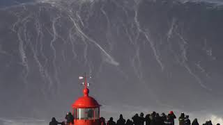 Biggest Wave Ever Surfed  Nazare  World Record [upl. by Assilrac]