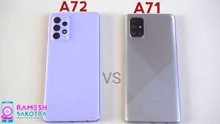 Samsung Galaxy A72 vs Galaxy A71 Speed Test and Camera Comparison [upl. by Fabrin]