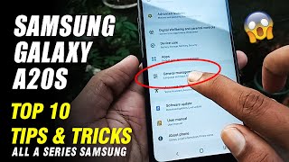 Samsung Galaxy A20s New Tips amp Tricks Top 10 Hidden Features A Series Samsung English [upl. by Amieva]