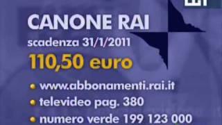 Canone RAI 2011 [upl. by Adnarim]