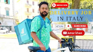 Delivery Job In Italy  Deliveroo  Earning  Arezzo  Italy [upl. by Lemmie]