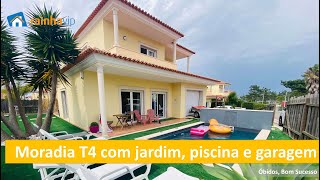 Moradia T4 com jardim piscina e garagem  a pouca distância de campos de golfe e praias [upl. by Nosnhoj587]