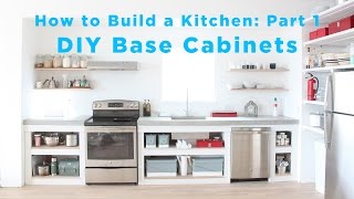 The Total DIY Kitchen Part 1 Base Cabinets [upl. by Anirt]