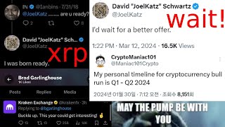 Ripple XRP DAVID SCHWARTZ SAYS quotTO WAIT FOR A BETTER OFFERquot DO NOT SELL NOT FINANCIAL ADVICE [upl. by Kinghorn409]