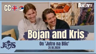 ENG SUB Bojan Cvjetićanin and Kris Guštin on Jutro na Blic Blic TV 31102024 [upl. by Nerissa494]