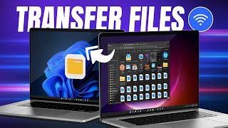 How to Transfer Files Between Two Laptops Over WiFi  Wireless File Sharing [upl. by Elberfeld]