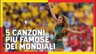 5 CANZONI PIÙ FAMOSE DEI MONDIALI DI CALCIO 🎵 [upl. by Nautna289]