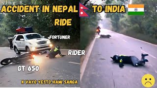 Accidents😢 During Indias 10000km Ride Challenge Ye Kya Huya Hamre sath🤕  Vlog 8  Part 2 [upl. by Odrude]