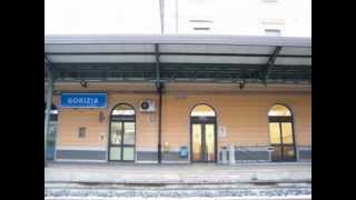 From railway station in Gorizia  I  to railway station in Nova Gorica SLO [upl. by Ahsilrac]