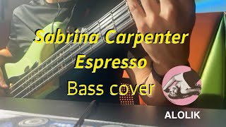 Sabrina carpenter  Espresso bass cover [upl. by Hulton904]