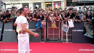 JeanClaude Van Damme  The Expendables 2 Premiere  Spain [upl. by Lull]