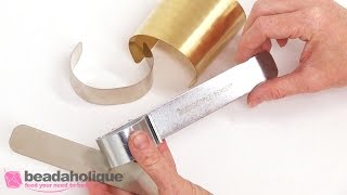 How to Make a Cuff Bracelet with the Beadsmith EZBender Tool [upl. by Muller]