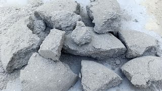 Asmr Soft amp Dusty White Gritty Concrete Crushing In Foam Water amp Dry Chunks Floor Crumbling😌🤍 asmr [upl. by Aniloj138]