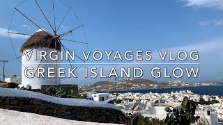 Greek Island Glow  Virgin Voyages Vlog  Santorini  Rhodes  Mykonos  Delos  Bodrum [upl. by Allac549]