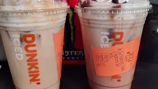 DUNKINS Holiday Drinks 2024 Mini Sip N Review [upl. by Kumagai]