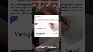 Marriage Crime canada canadaimmigration spouse spousalsponsorship commonlaw ircc ytreels [upl. by Dupin121]