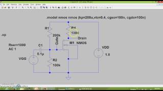 28 CS amp frequency response LTspice [upl. by Gambrill660]