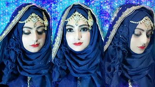 most requested bridal hijab modern style islamic wear islamic fashion 2018 [upl. by Bayer3]