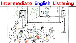 British English Listening  Dance Class Comprehensible Input B1 [upl. by Ellenaj]