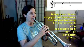 Schlossberg Trumpet Routine A playing tradeoff version [upl. by Hutchinson]