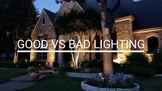 Good vs Bad Lighting Outdoor lighting examples [upl. by Nitnelav]