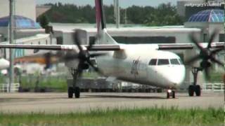 宮崎空港 Japan Air Commuter Bombardier DHC8Q400 JA848C 離陸 2011723 [upl. by Skricki995]