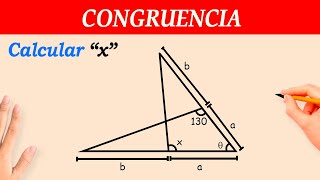 CONGRUENCIA de TRIANGULOS  ejercicios resueltos paso a paso [upl. by Anala]