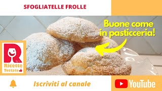 Ricetta sfogliatelle frolle fatte in casa impasto con bimby a mano e con planetaria [upl. by Ahsenre]