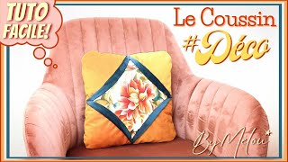 🎀 TUTO DIY RAPIDE et FACILE 🎀 Coudre pasàpas Le Coussin DÉCO ByMélou 🥰 [upl. by Anirehtac]