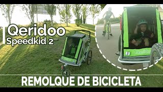 Review Remolque de Bicicleta para Niños Speedkid2 Qeridoo [upl. by Gershon204]