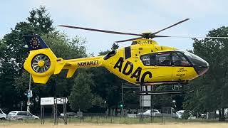 ADAC Luftrettung Christoph 31 ec135 Slowmo slowmotion helicopter [upl. by Delano]