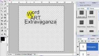 Digital Scrapbook tutorial  How to Make Word Art [upl. by Rand]