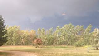 CRAZY WIND STORM TREE BREAKS IN HALF [upl. by Markiv]