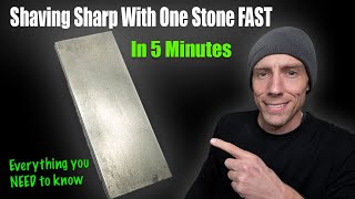 How To Sharpen A Knife In About 5 Minutes With ONE Stone  EVERYTHING YOU NEED TO KNOW FAST 2023 [upl. by Allayne]