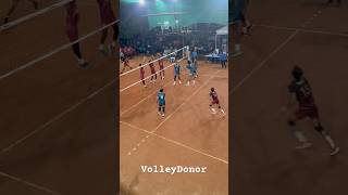 Volley Rally 😲Defence 😱 Back line shot 😳 volleyball volleydonor volley shorts haikyu viral [upl. by Barrie]