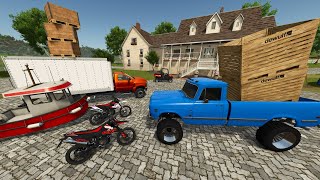 Delivering Games and ATVs for Millionaire  Farming Simulator 25 [upl. by Leinto]