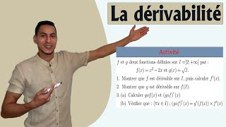 la dérivabilité 2 bac exercices corrigés  la dérivée de la composée de deux fonctions 2 bac [upl. by Zipnick]