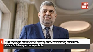 Măriri de taxe și eliminarea unor stimulente întrun document cu sigla Guvernului Libertatea [upl. by Euqinim]