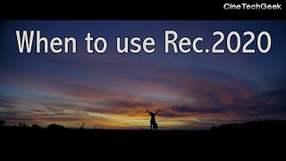 Rec2020 Demo at Barco When to use Rec2020 [upl. by Parcel]