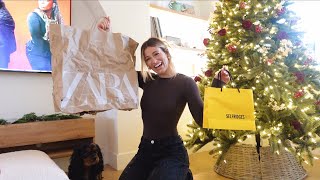 come christmas shopping with me and what i bought  zara  skims haul VLOGMAS DAY SEVEN [upl. by Pesek]