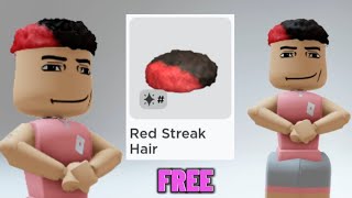 AVAILABLE NOW ☺️ FREE LIMITED RED STREAK HAIR [upl. by Thorlay]