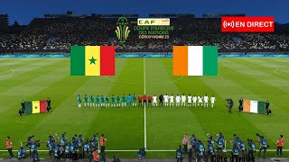 match Côte dIvoire vs Sénégal en direct Coupe dAfrique Nations aujourdhui Simulation Gameplay PC [upl. by Lenka621]