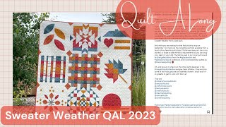 Sweater Weather Quilt Along 2023  Nine Patch Quilt Collective  Planning my QAL and Come Shopping [upl. by Enomed]