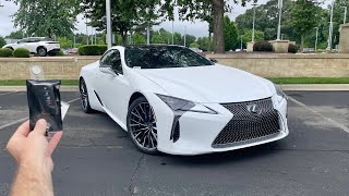 2024 Lexus LC500 Start Up Test Drive Walkaround POV and Review [upl. by Airdnoed]