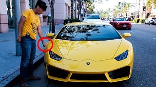 Denting Supercars Prank in Beverly Hills [upl. by Johan115]