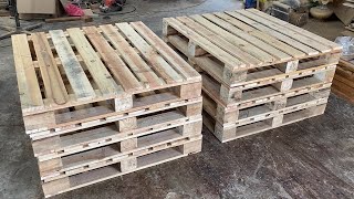 6 Amazing Woodworking Projects From Old Pallets Most Worth Watching  Cheap Furniture From Pallets [upl. by Seidel]