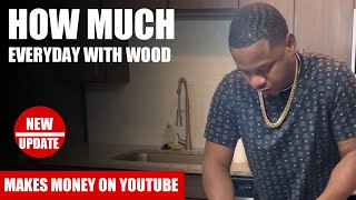 How Much EVERYDAY WITH WOOD Get paid From YouTube [upl. by Dayiz]