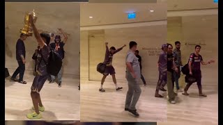 KKR Great Welcome In Hotel After Winning IPL Final Sheryas Iyer Dance With Trophy BBC Sports 0007 [upl. by Obrien]