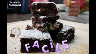 Brownies Au Chocolat  Recette Facile et Rapide [upl. by Fakieh]